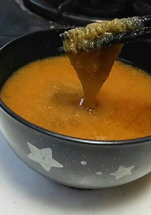 お盆！とろろ昆布と4種豆のお味噌汁❗-レシピのメイン写真
