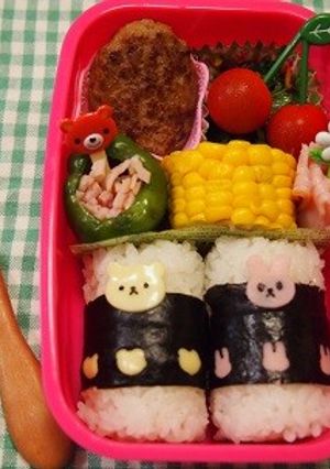 デコ弁♡可愛いい♡俵おにぎり-レシピのメイン写真