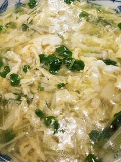 えのきだけと貝割れ菜のかきたまスープ-レシピのメイン写真