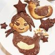 白ワイン☆家族クッキー(ニワトリ&人)