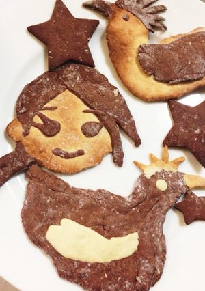 白ワイン☆家族クッキー(ニワトリ&人)-レシピのメイン写真