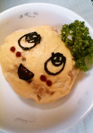 ふなっしーオムライス-レシピのメイン写真