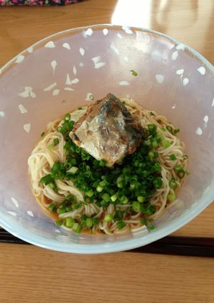 さばみそ缶とポン酢でさっぱりそうめん♡-レシピのメイン写真