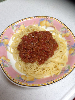 ミートソースパスタ-レシピのメイン写真