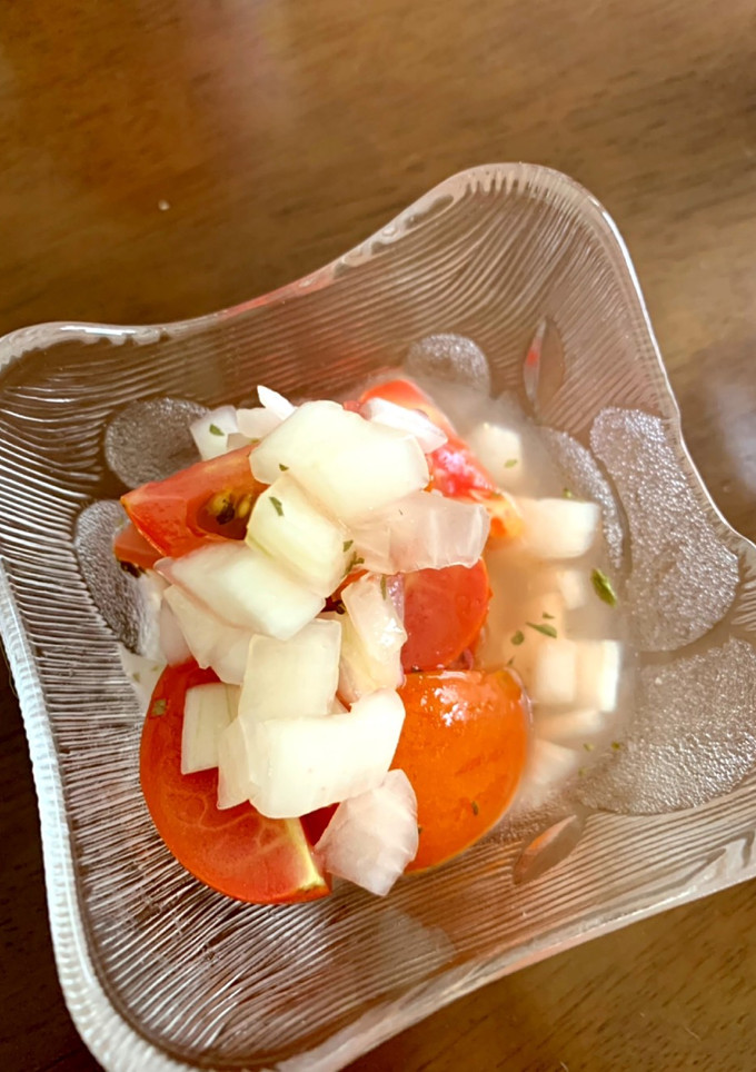 トマトとタマネギのマリネ風サラダ-レシピのメイン写真