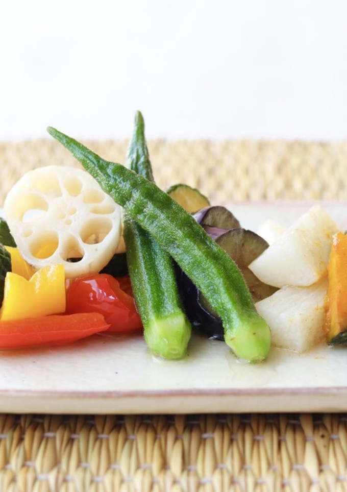 液体塩こうじで簡単！夏野菜の揚げ浸し☆-レシピのメイン写真