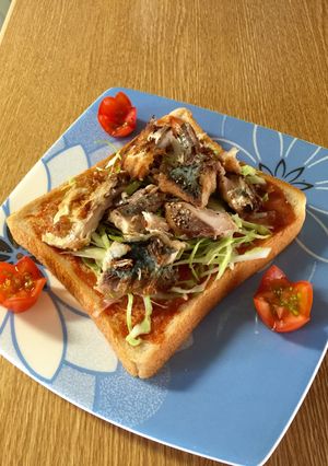 鯖のオープンサンド〜オーロラソース〜-レシピのメイン写真