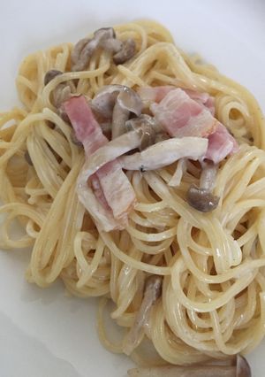 簡単クリームパスタ-レシピのメイン写真