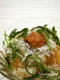 梅しそ&シラスおろし☆ぶっかけうどん-レシピのメイン写真
