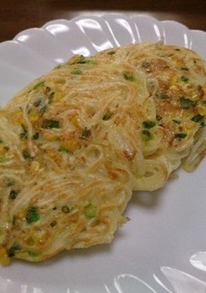 素麺まぁるく焼いちゃいました♪-レシピのメイン写真