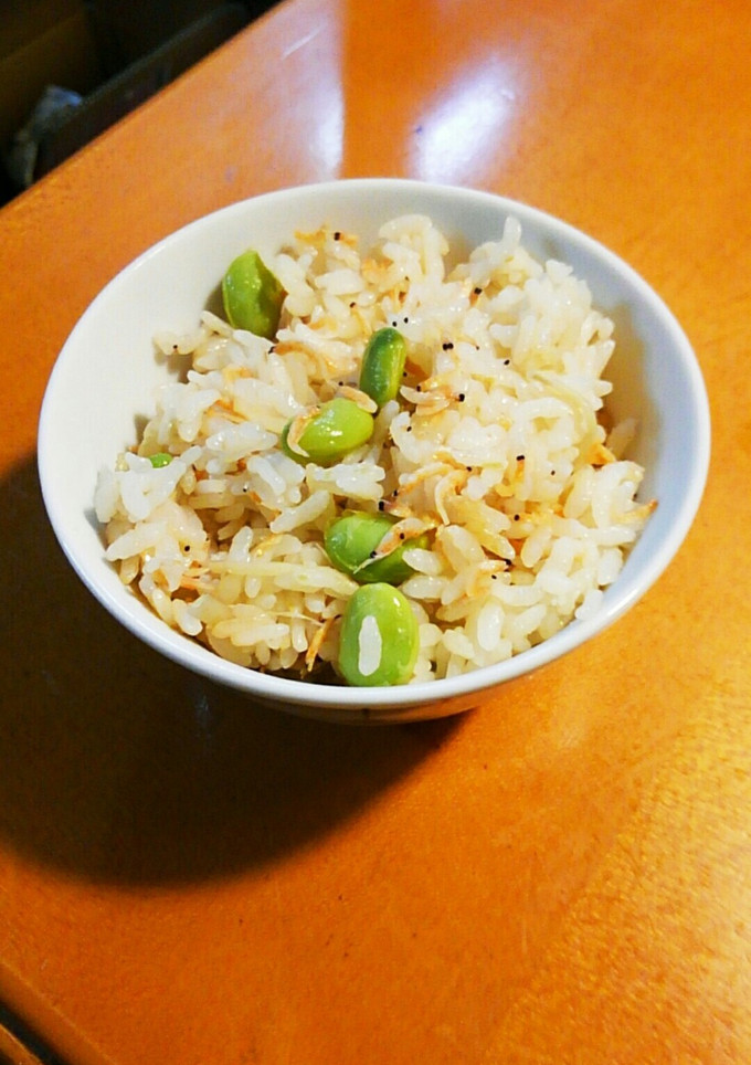 枝豆と桜えびの炊き込みご飯❤-レシピのメイン写真