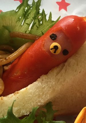 簡単キャラ弁 おかず 着ぐるみリラックマ-レシピのメイン写真