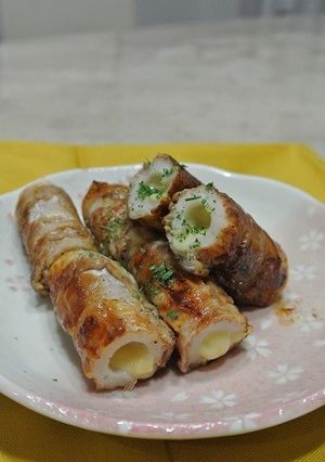 チーズインちくわの肉巻き-レシピのメイン写真