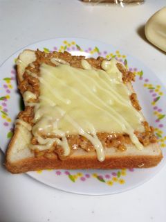 簡単納豆トースト-レシピのメイン写真