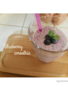 簡単♡ブルーベリーヨーグルトスムージー♡-レシピのメイン写真