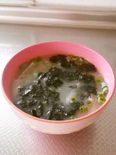 海苔みそ汁-レシピのメイン写真