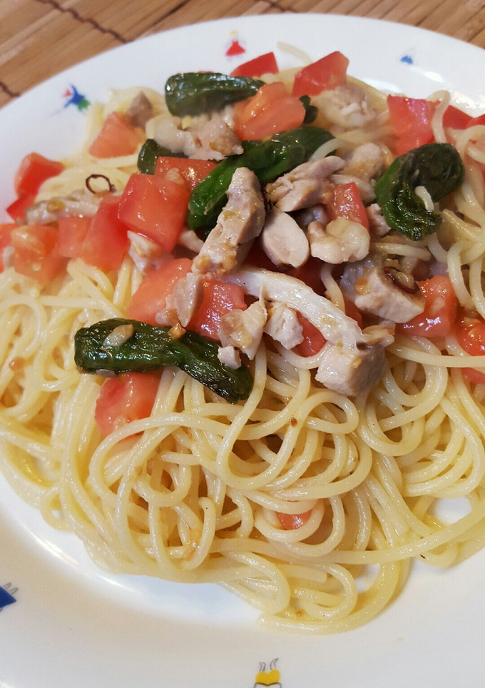 ｢ししとうと蒸し鶏の和風ペペロンチーノ｣-レシピのメイン写真