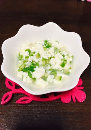 離乳食中期。3分でアスパラと豆腐のだし煮-レシピのメイン写真