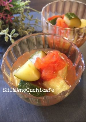 トマトとズッキーニの冷やし煮浸し-レシピのメイン写真