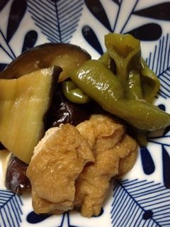 茄子とピーマンとお揚げの煮物-レシピのメイン写真