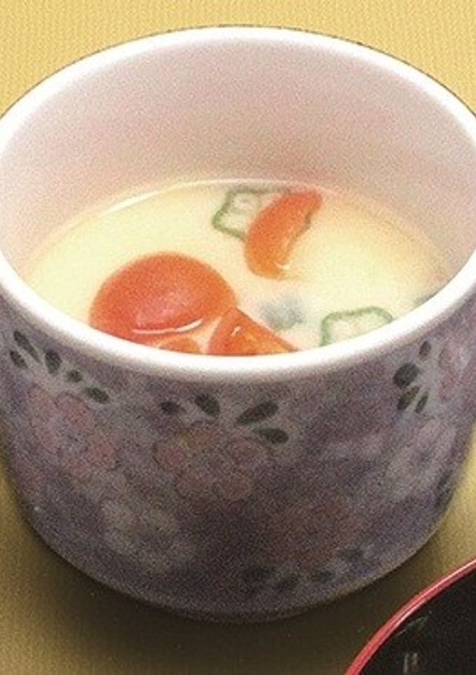 オクラとトマトの洋風茶碗蒸し-レシピのメイン写真
