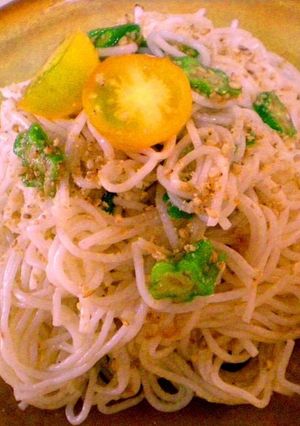 ごまと練り梅の素麺-レシピのメイン写真