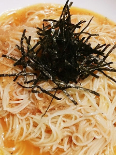 そうめんを簡単アレンジ♪明太カルボナーラ-レシピのメイン写真