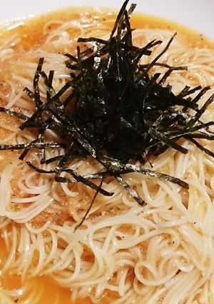 そうめんを簡単アレンジ♪明太カルボナーラ-レシピのメイン写真