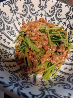 豆苗の納豆和え-レシピのメイン写真