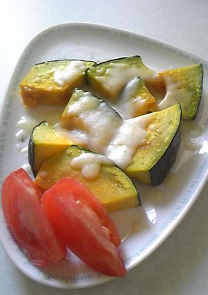 レンチンかぼちゃのチーズのせ-レシピのメイン写真