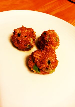 豚ひき肉団子、あられ衣-レシピのメイン写真