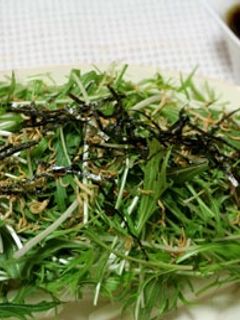 長芋と水菜のサラダ♪-レシピのメイン写真