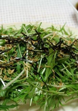 長芋と水菜のサラダ♪-レシピのメイン写真