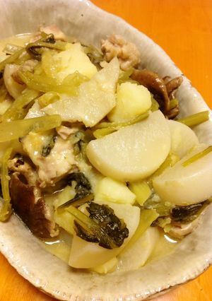 圧力鍋で鷄胸肉と野菜の酢味噌煮-レシピのメイン写真