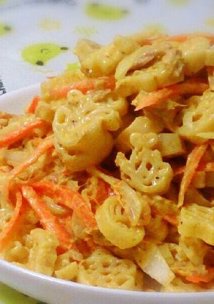 居酒屋風～カレーマカロニツナサラダ-レシピのメイン写真