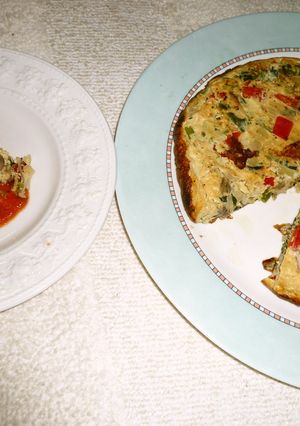 ノンオイルで焼く＊スペイン風オムレツ-レシピのメイン写真