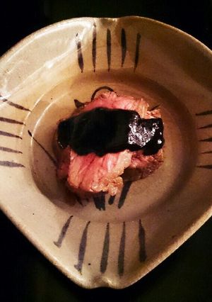 牛肉の黒酢と杏のソースがけ-レシピのメイン写真
