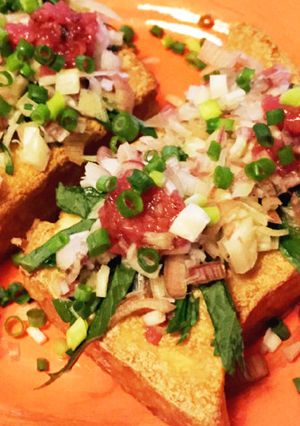 焼き厚揚げのたっぷり薬味がけ-レシピのメイン写真