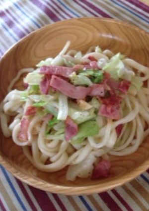 柚子胡椒焼きうどん☆一人ランチに-レシピのメイン写真