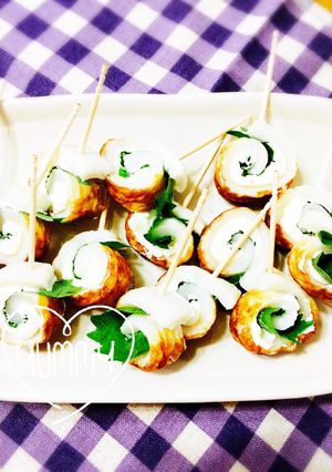 ちくわのクリームチーズ巻き巻き♫-レシピのメイン写真