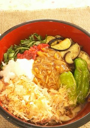 大根おろしナメタケ♥具沢山の冷凍うどん-レシピのメイン写真
