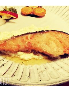 鮭のムニエル ~豆腐タルタルを添えて~-レシピのメイン写真