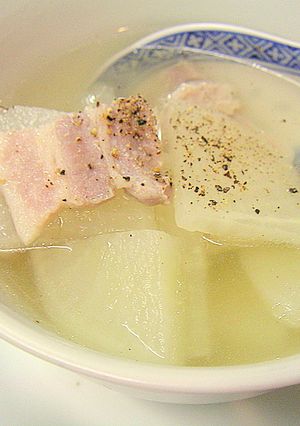 大根と塩豚のシンプルスープ-レシピのメイン写真