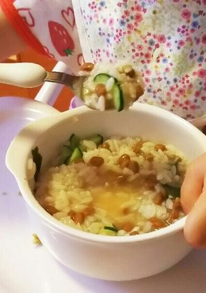 離乳食完了期❤納豆をスプーン食べする裏技-レシピのメイン写真