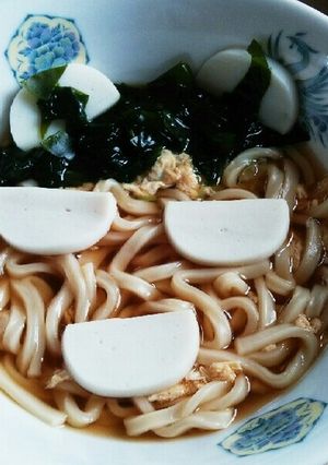 子どもと一緒に☆おかおうどん‼-レシピのメイン写真