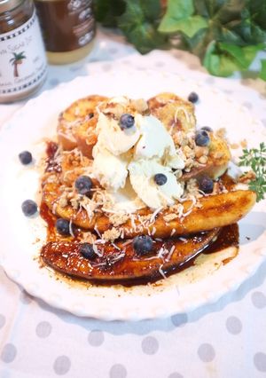 ココナッツバナナソテーフレンチトースト♪-レシピのメイン写真