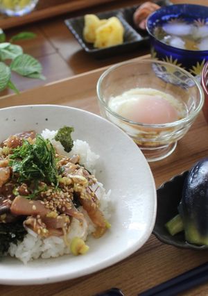 アジのたたき丼-レシピのメイン写真