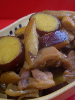 鶏肉とさつまいもの甘辛煮-レシピのメイン写真