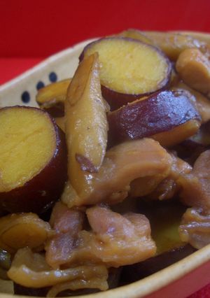 鶏肉とさつまいもの甘辛煮-レシピのメイン写真