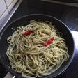 簡易ジェノバ的パスタ(男の料理)